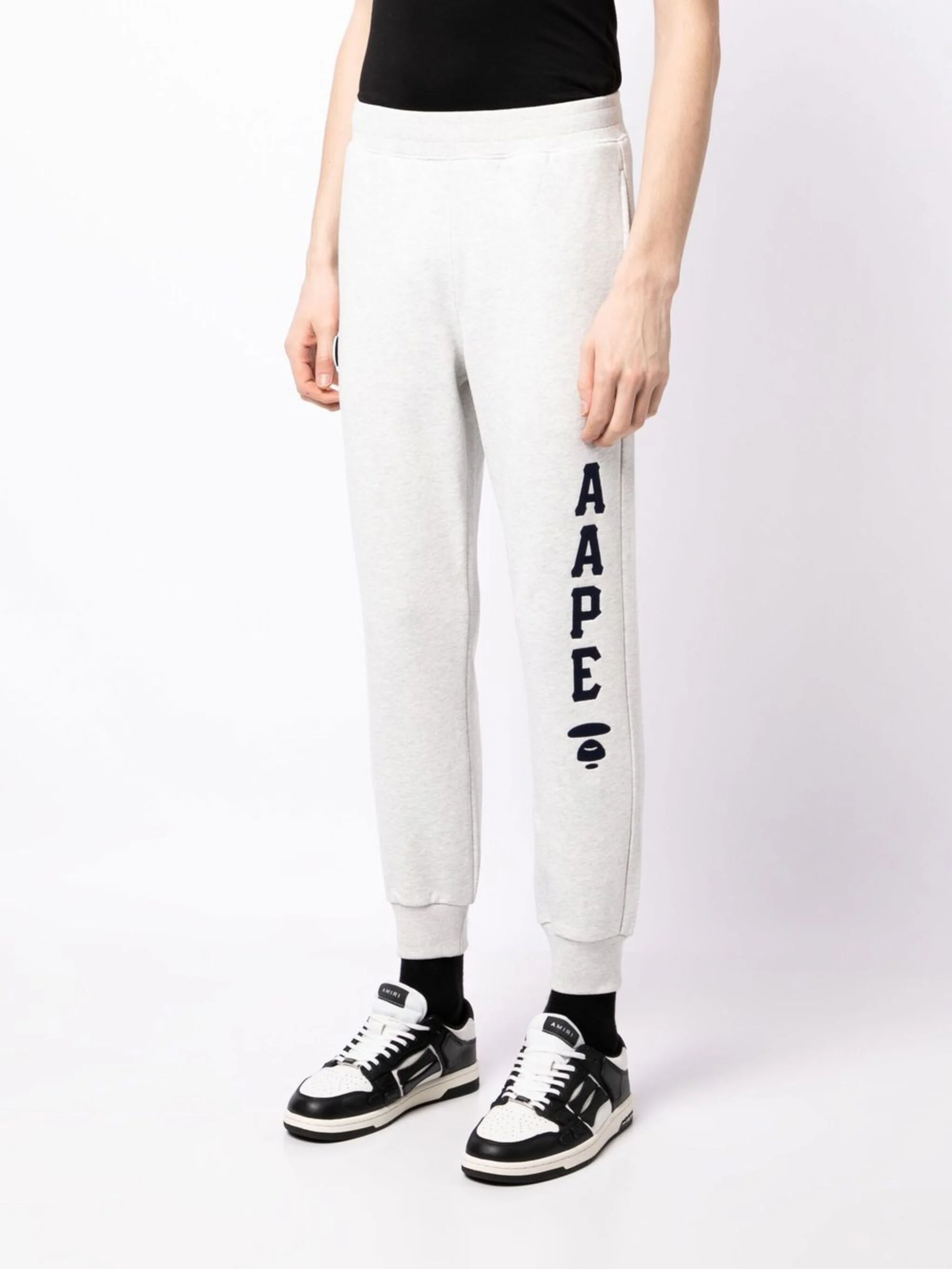 AAPE BY *A BATHING APE® Slim-Cut Logo-Print Track Pants