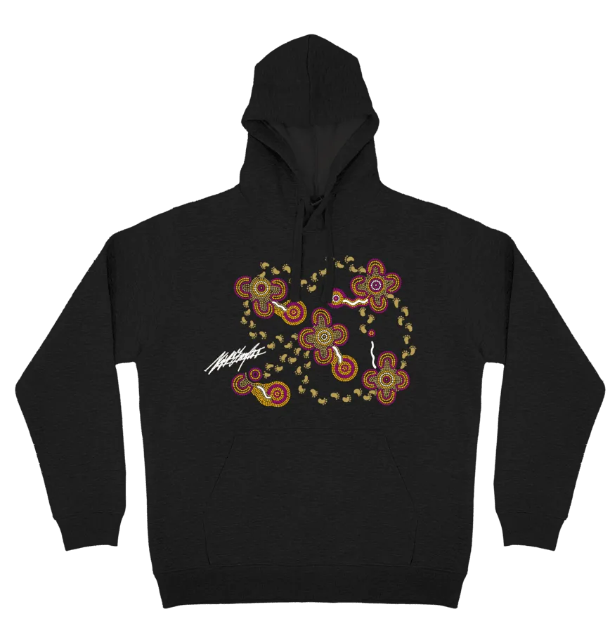 Adults Cozy Hoodie - On Walkabout Wine By Karen Taylor