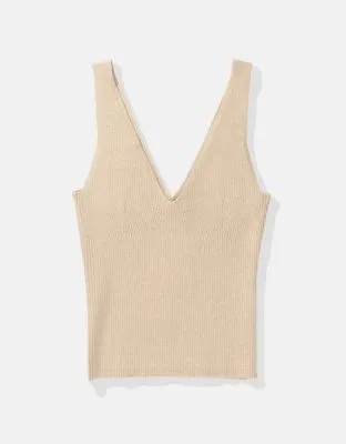 AE Ribbed Sweater Tank Top-