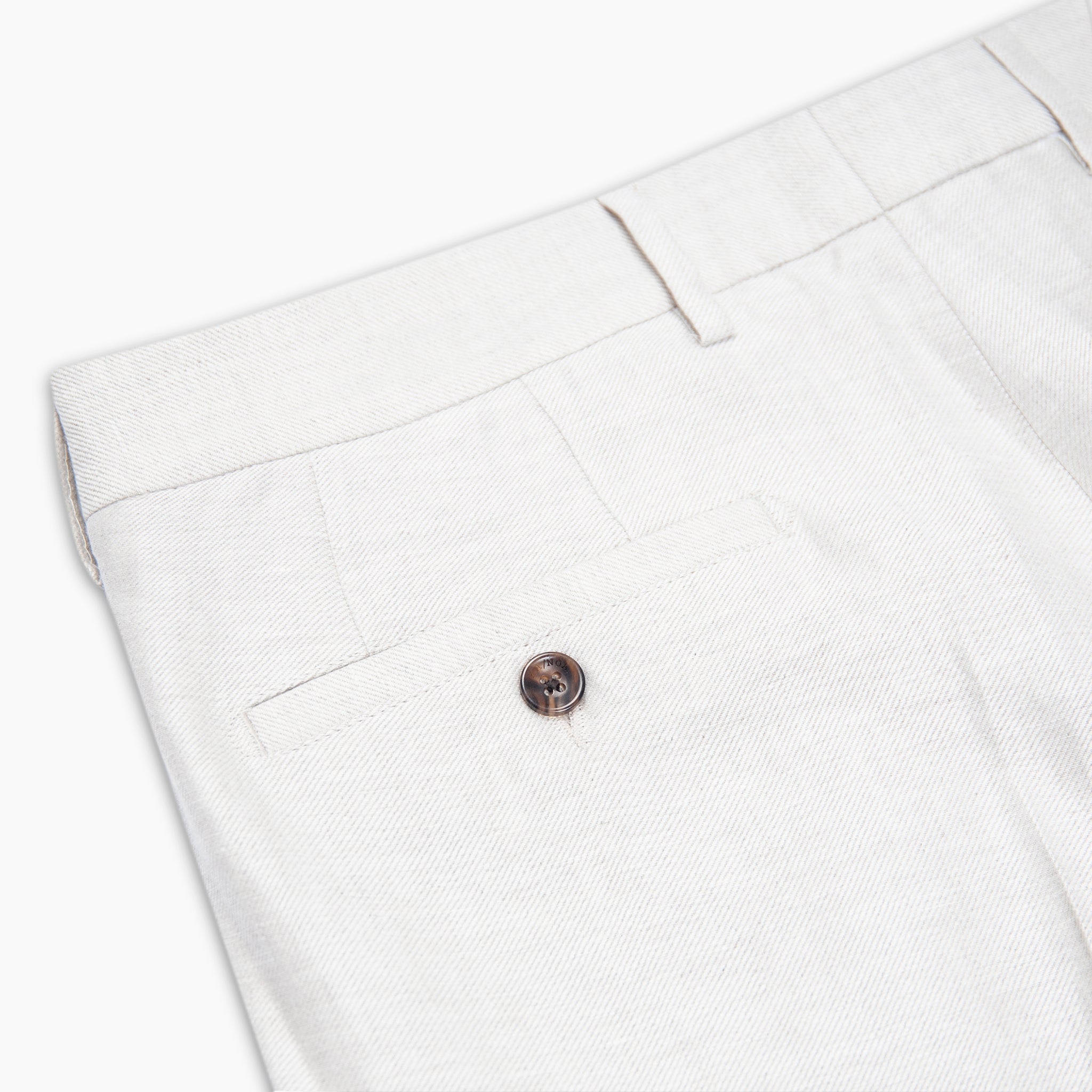 Alain Ceremony Pleated Chino Pants Twill Linen