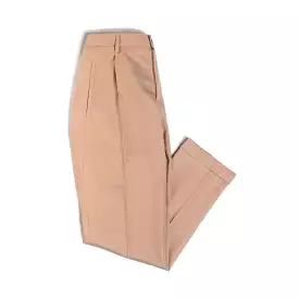 Alain Pleated Chino Pants superfine wool 17 Micron