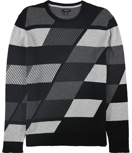 Alfani Mens Abstract Color Block Pullover Sweater