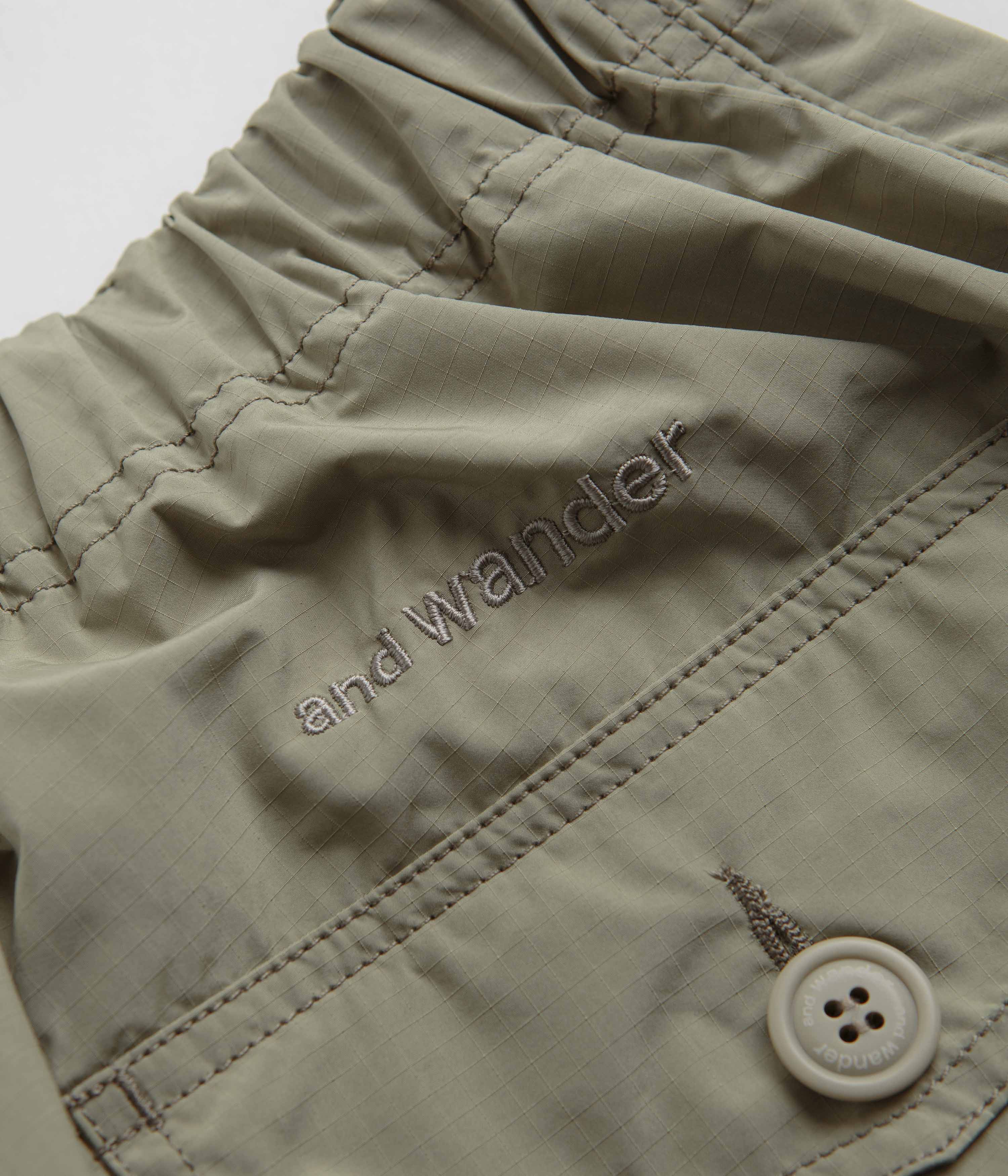 and wander Oversized Cargo Pants - Light Beige