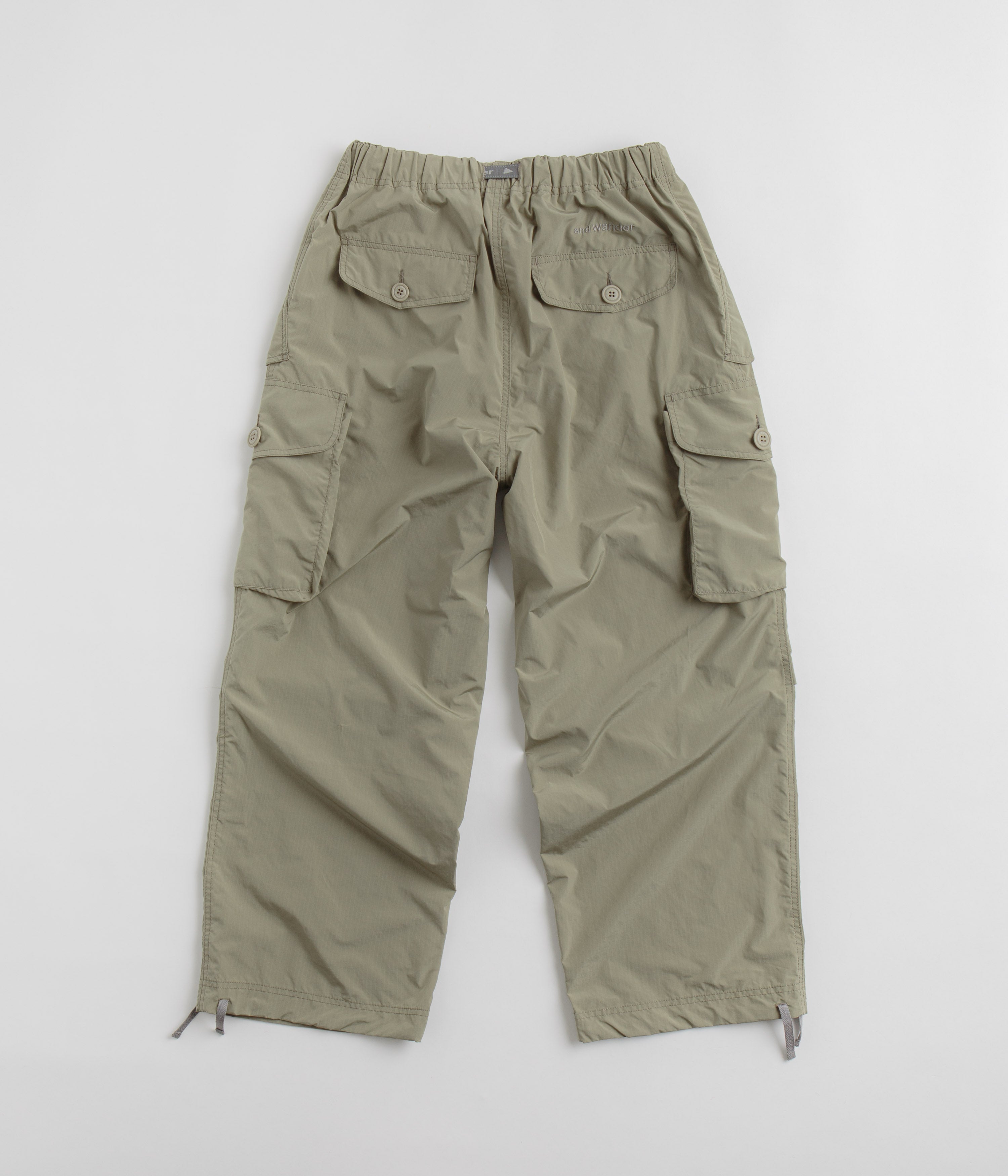 and wander Oversized Cargo Pants - Light Beige