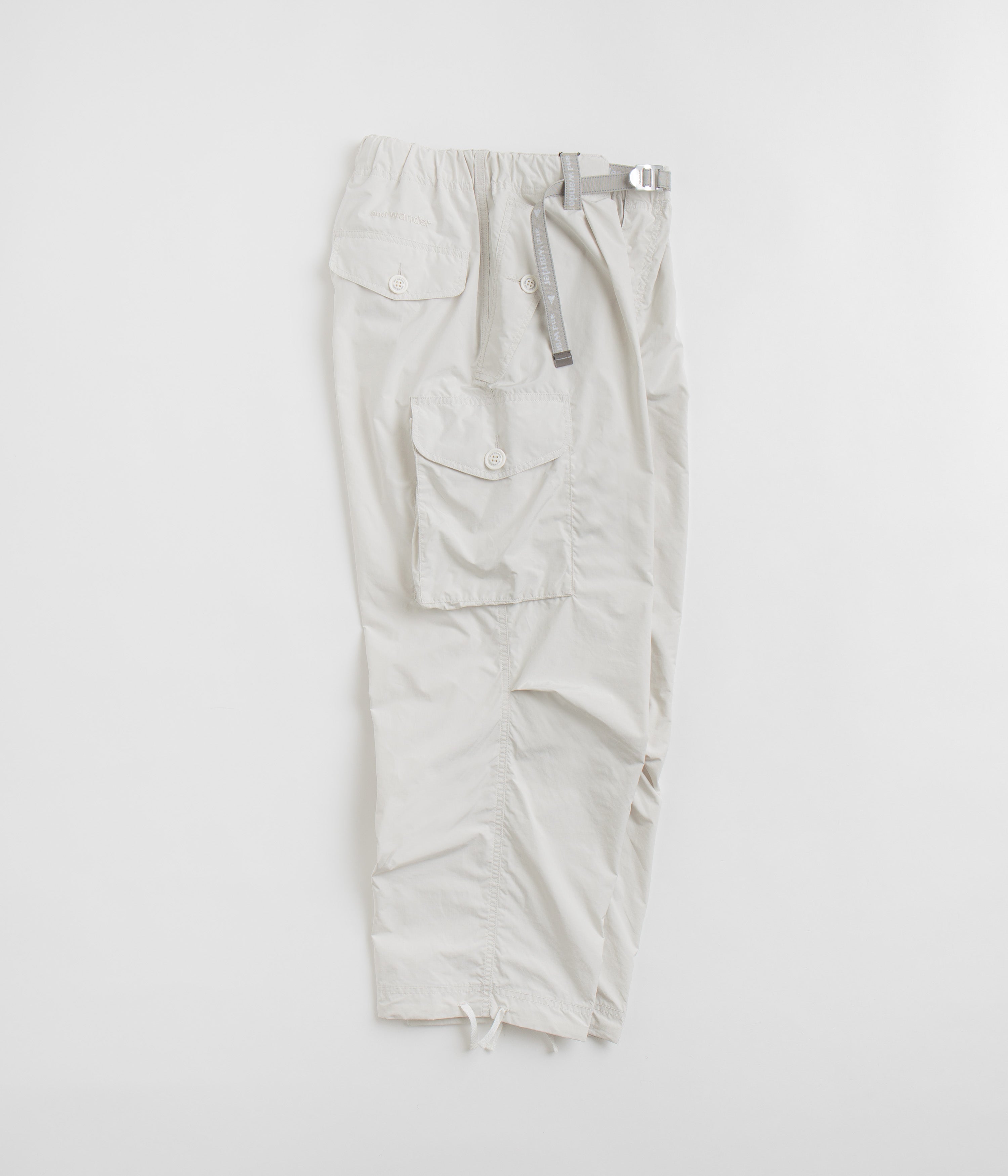 and wander Oversized Cargo Pants - Off White