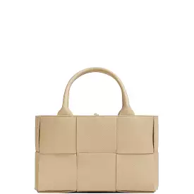 Arco Mini Tote Grained, Porridge/Gold