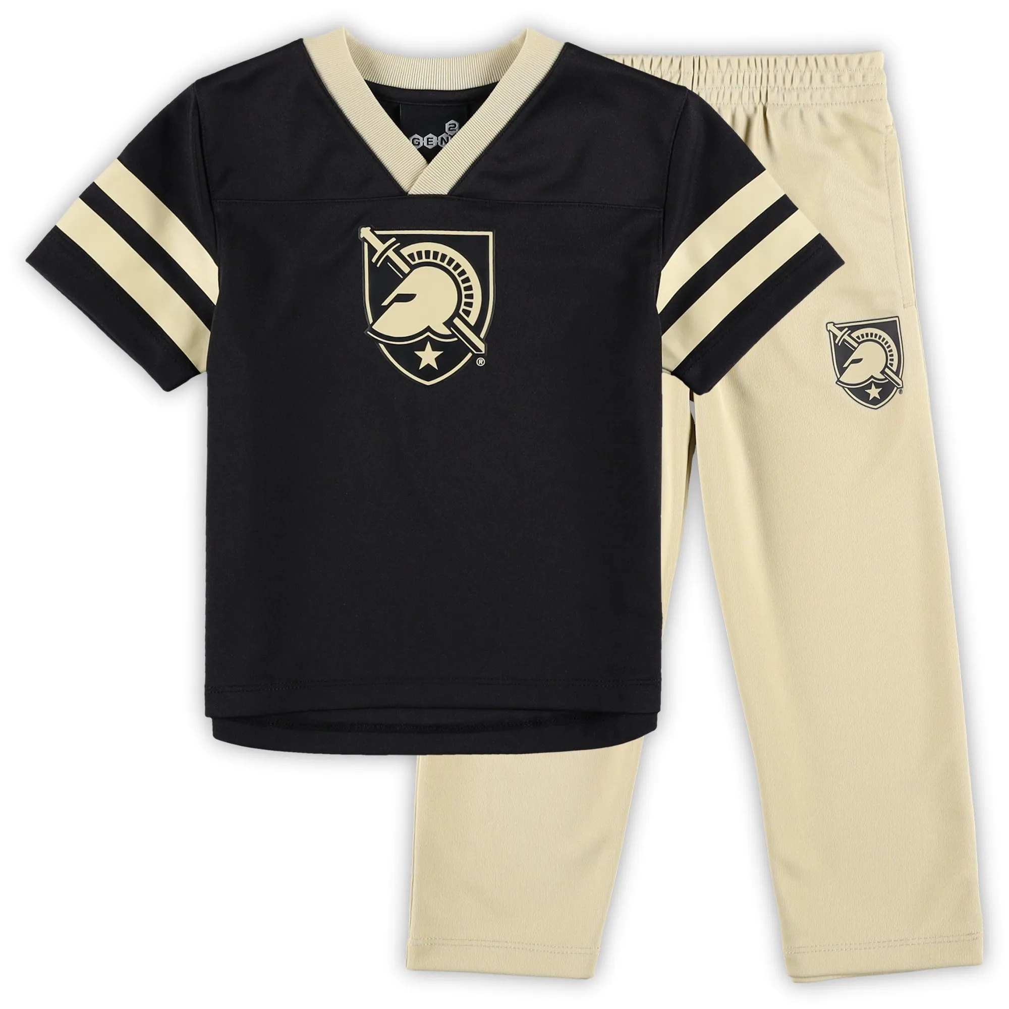 Army Black Knights Toddler Black/Gold Red Zone Jersey & Pants Set