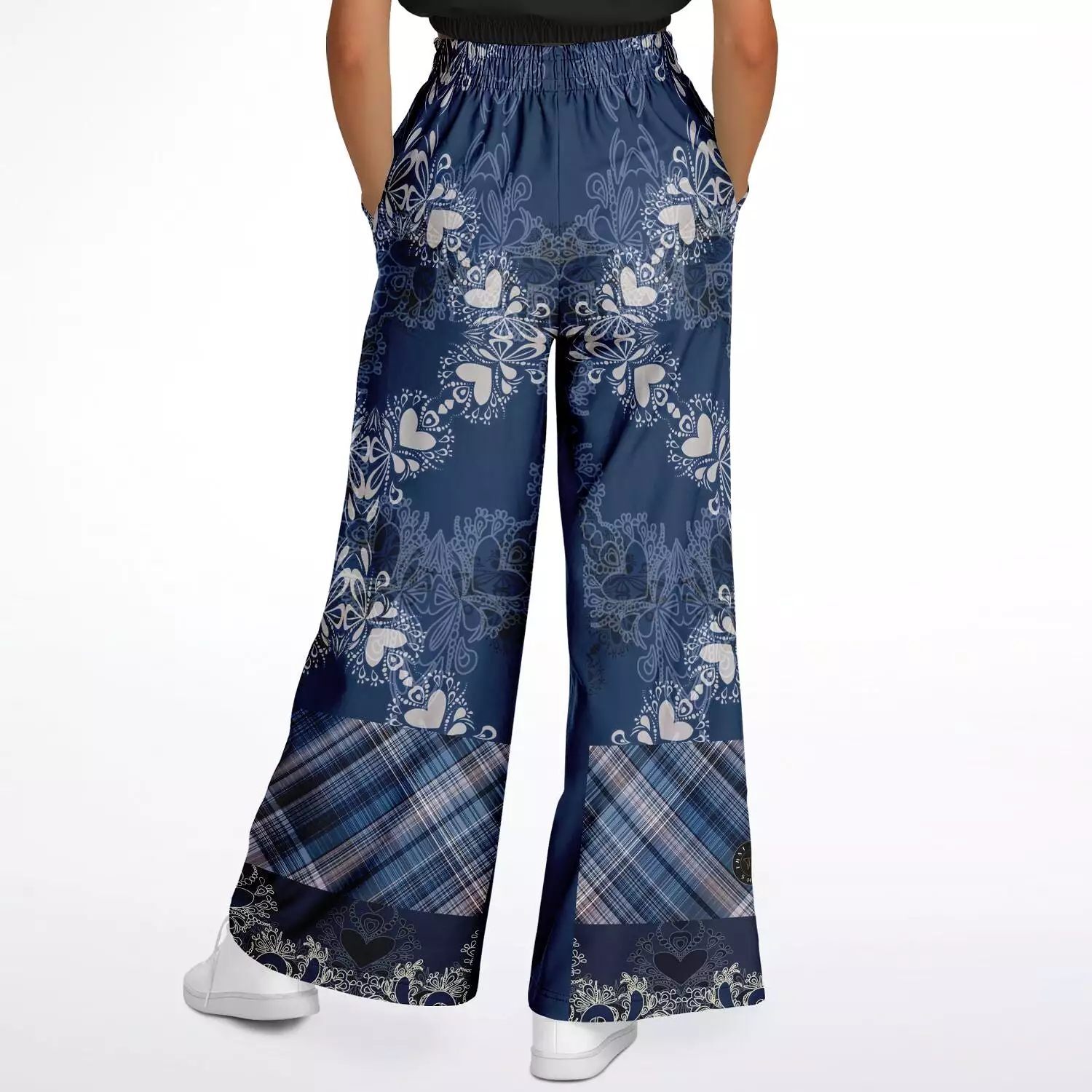 Blue Mystic Eco-Poly Stretchy Phat Bellbottoms