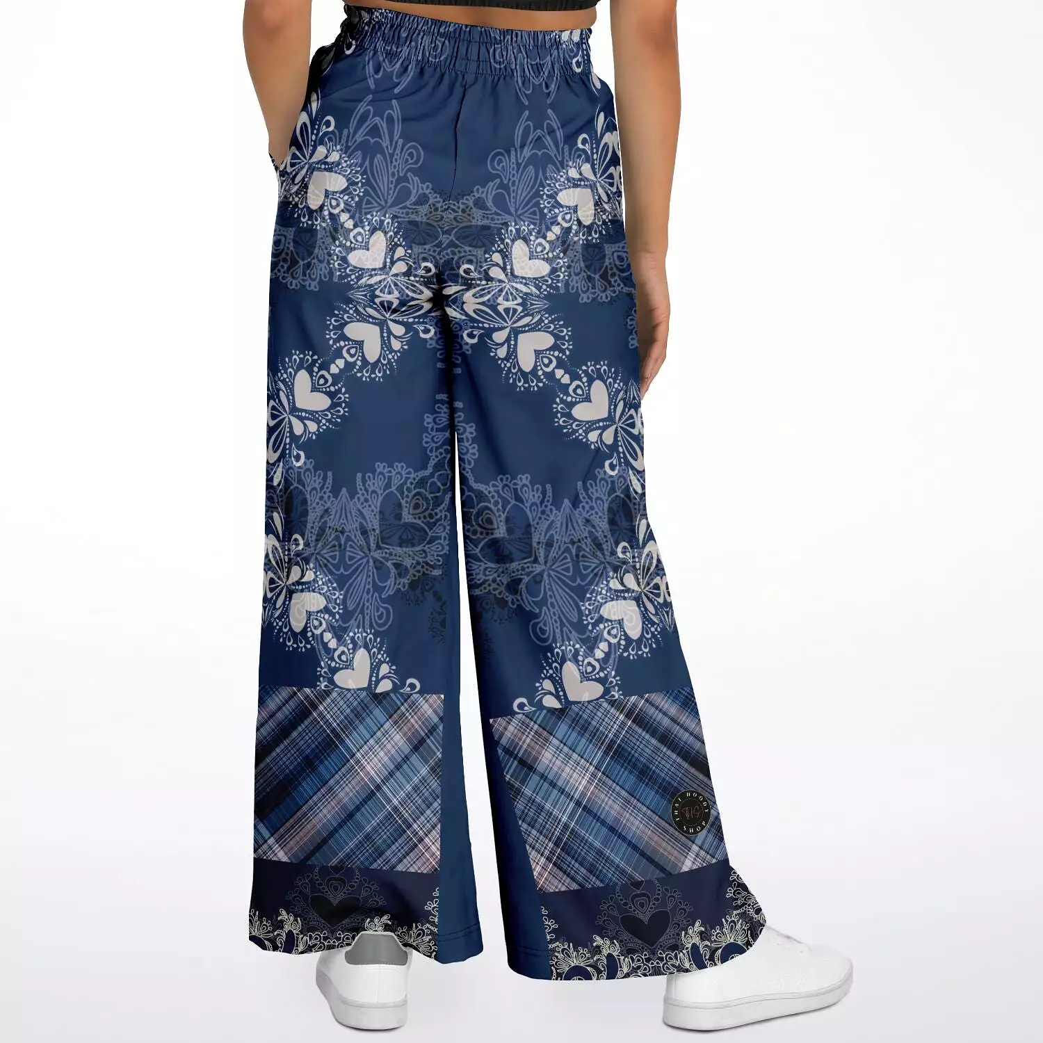 Blue Mystic Eco-Poly Stretchy Phat Bellbottoms