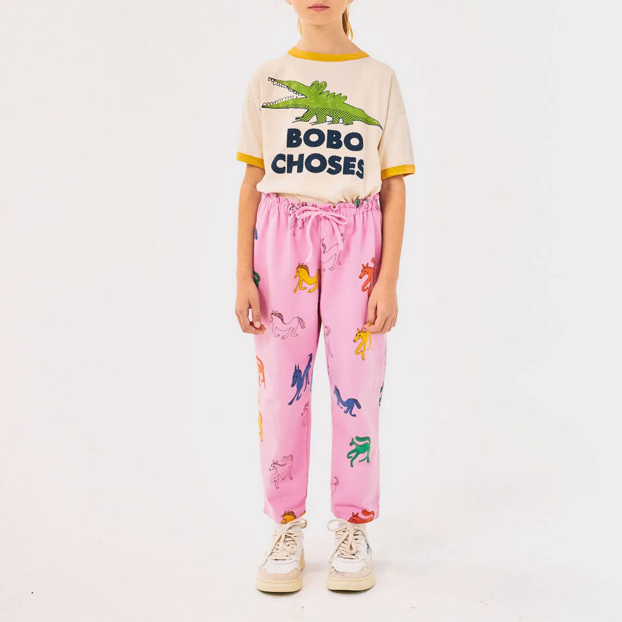 BOBO CHOSES Wonder Horse Track Pants - Pink