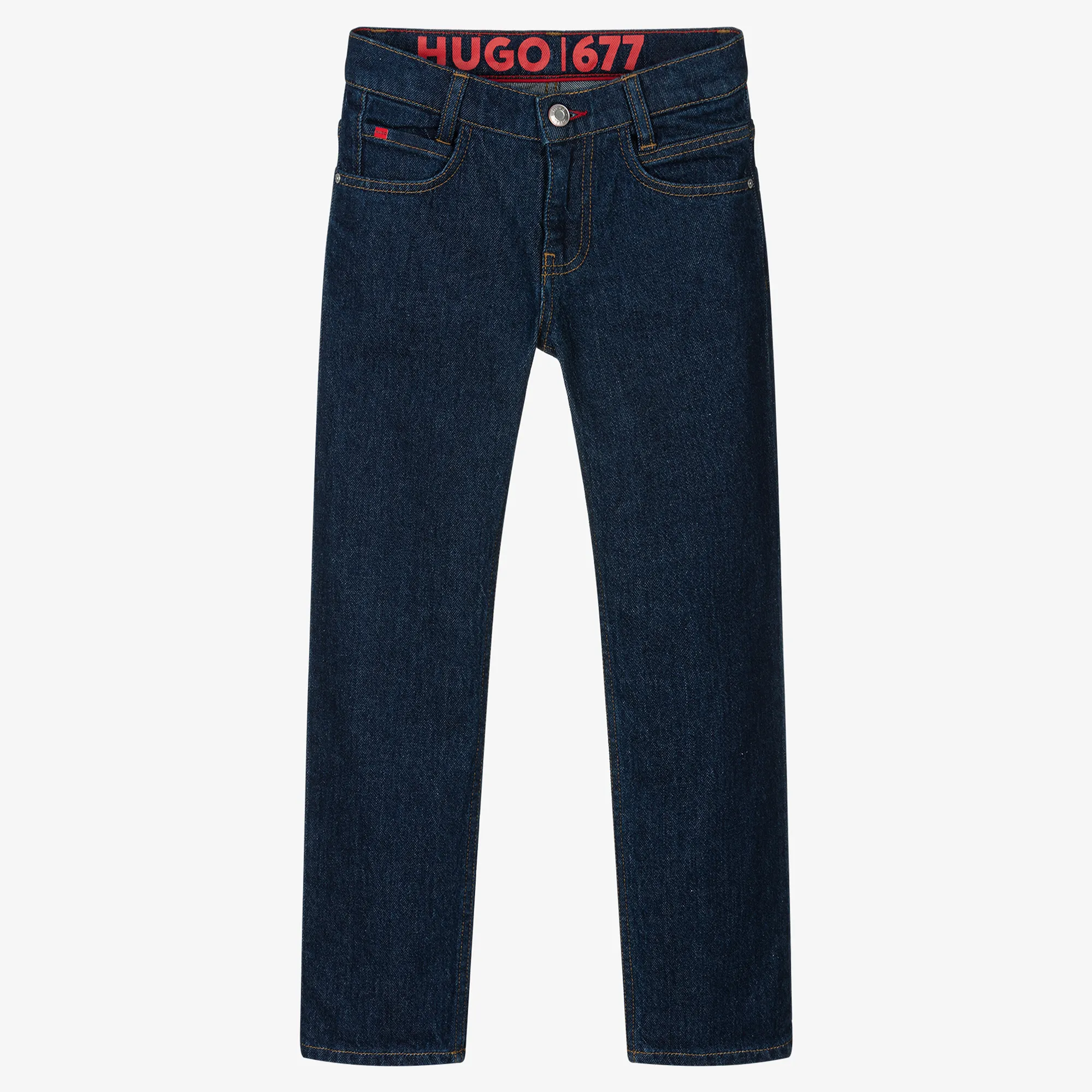 Boys Dark Blue Regular Fit 677 Jeans