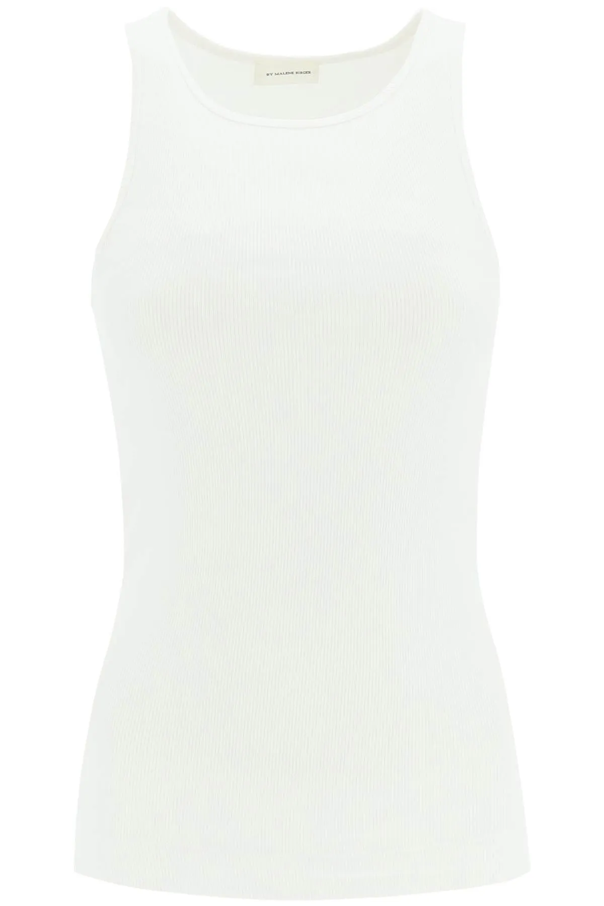 By malene birger ribbed organic cotton tank top Q71679002Z SOFT WHITE