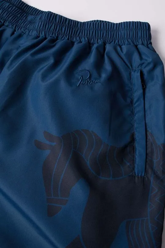 by Parra trousers Sweat Horse Track Pants navy blue color 51237