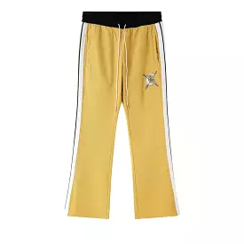 Campus Academy Flare Corduroy Track Pants In Mustard