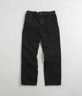 Carhartt Denim Single Knee Pants - Black Stone Washed