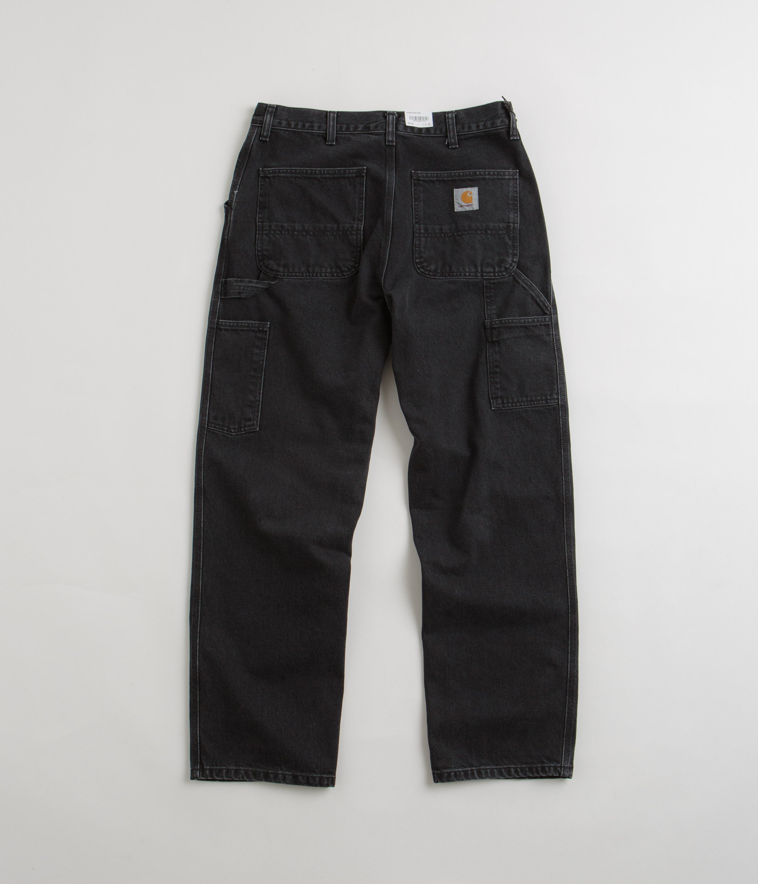 Carhartt Denim Single Knee Pants - Black Stone Washed