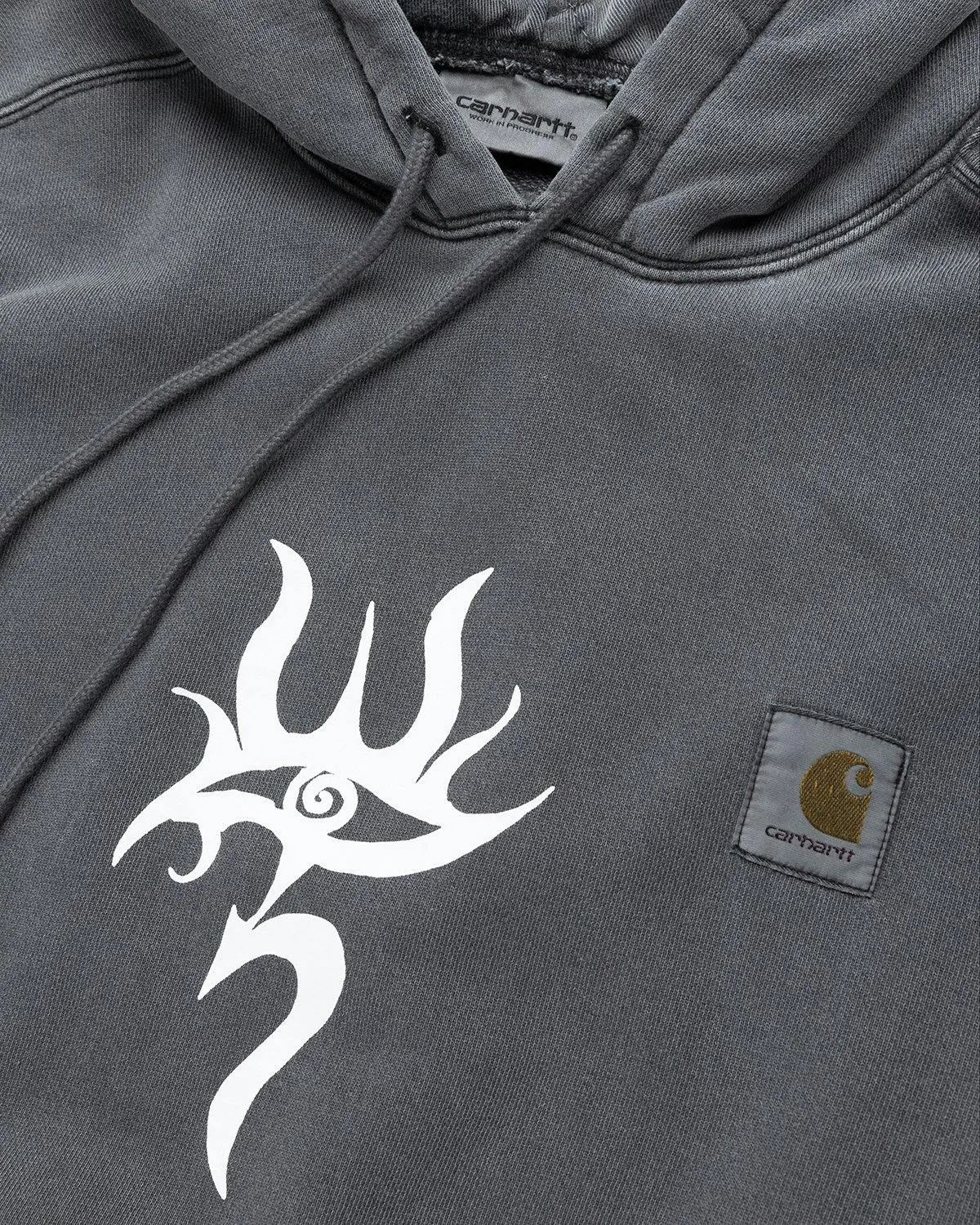 Carhartt WIP x Herrensauna – Logo Hoodie Soot White | Highsnobiety Shop