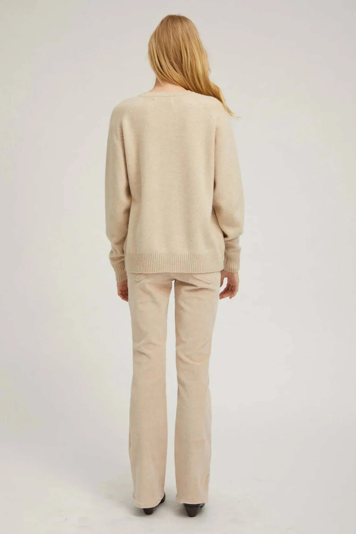 Cashmere Boyfriend Sweater - Oyster