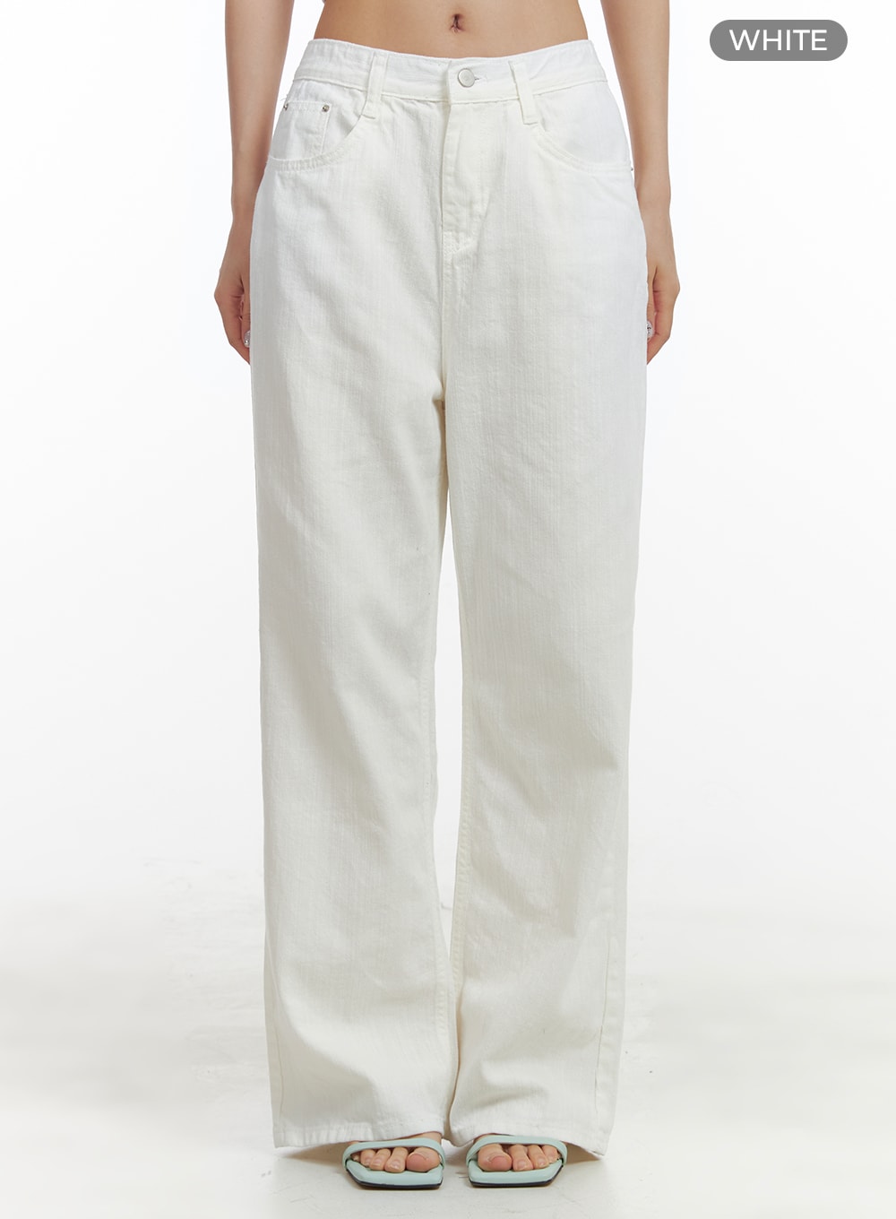 Classic Loose Fit Cotton Straight Pants OA416