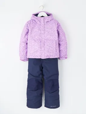 Columbia Kids 2 Piece Buga Ski Insulated Jacket and Pants Set - Lilac