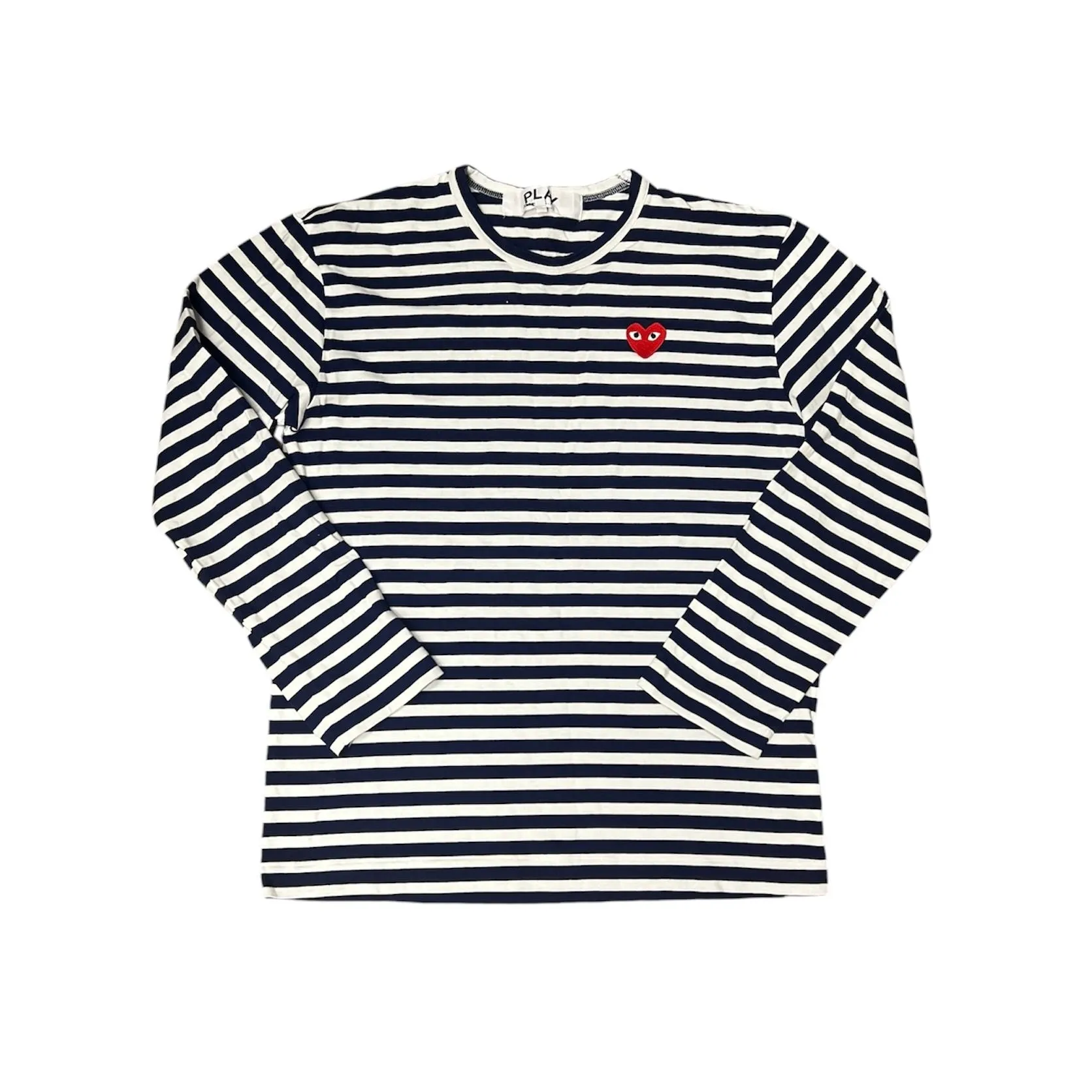 Comme des Garons Play Striped Long Sleeve Tshirt