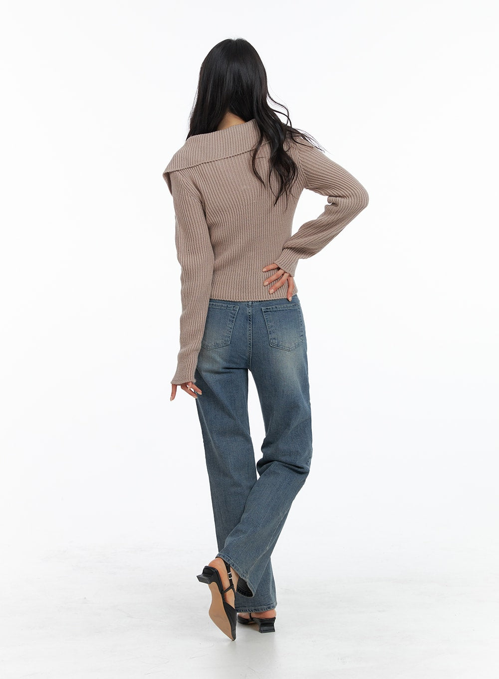 Cotton Washed Straight Leg Pants OM420