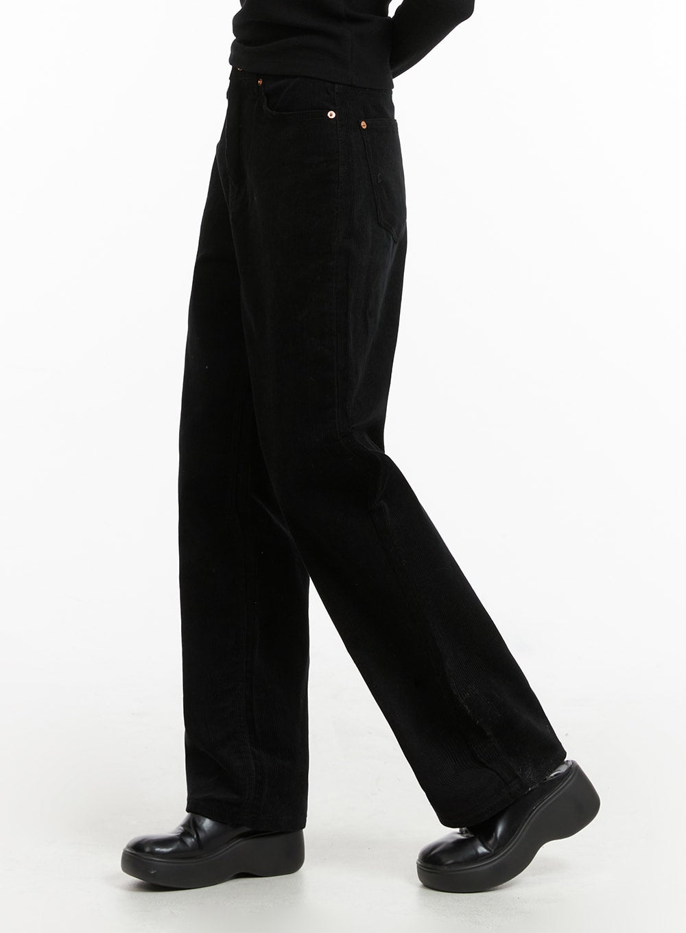 Cozy Solid Corduroy Straight Pants CJ412