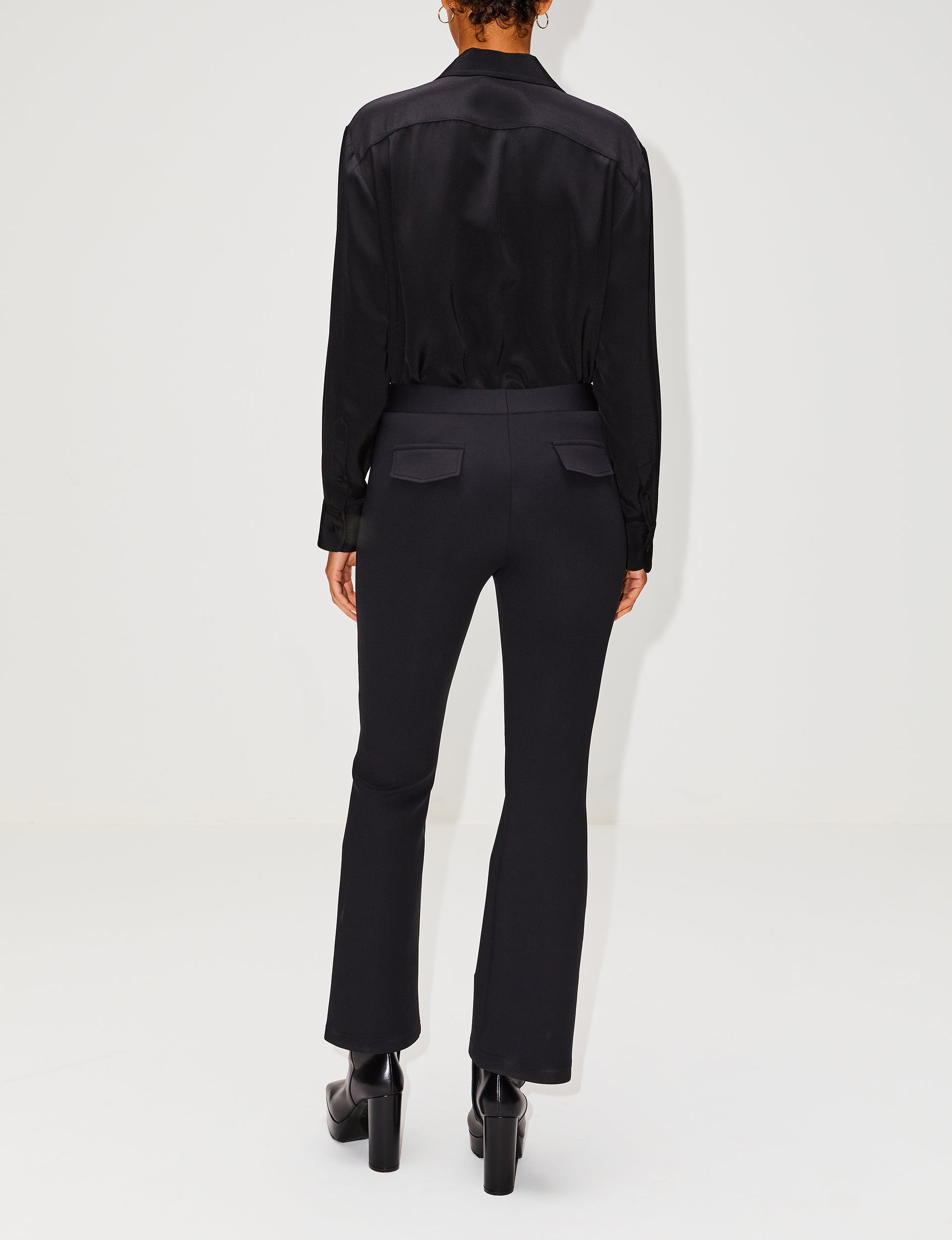 Cropped Neoprene Trouser