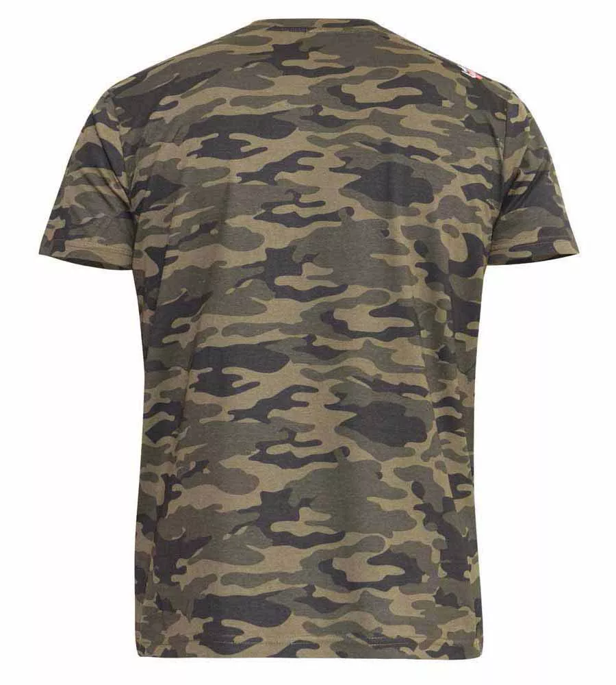 D555 Tall Mens Storm Grey Camouflage Print T-Shirt (GASTON STORM)