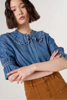 Daisy Blouse in Indigo    