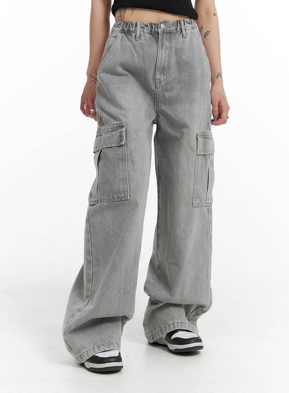 Denim Cargo Pants IF426