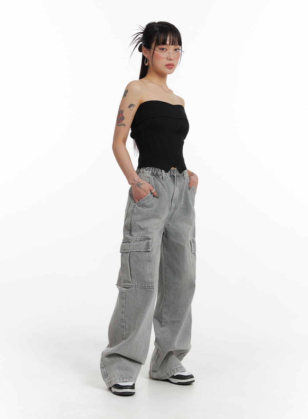 Denim Cargo Pants IF426