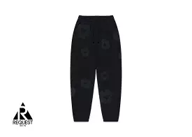 Denim Tears Cotton Wreath Sweatpants Black Monochrome