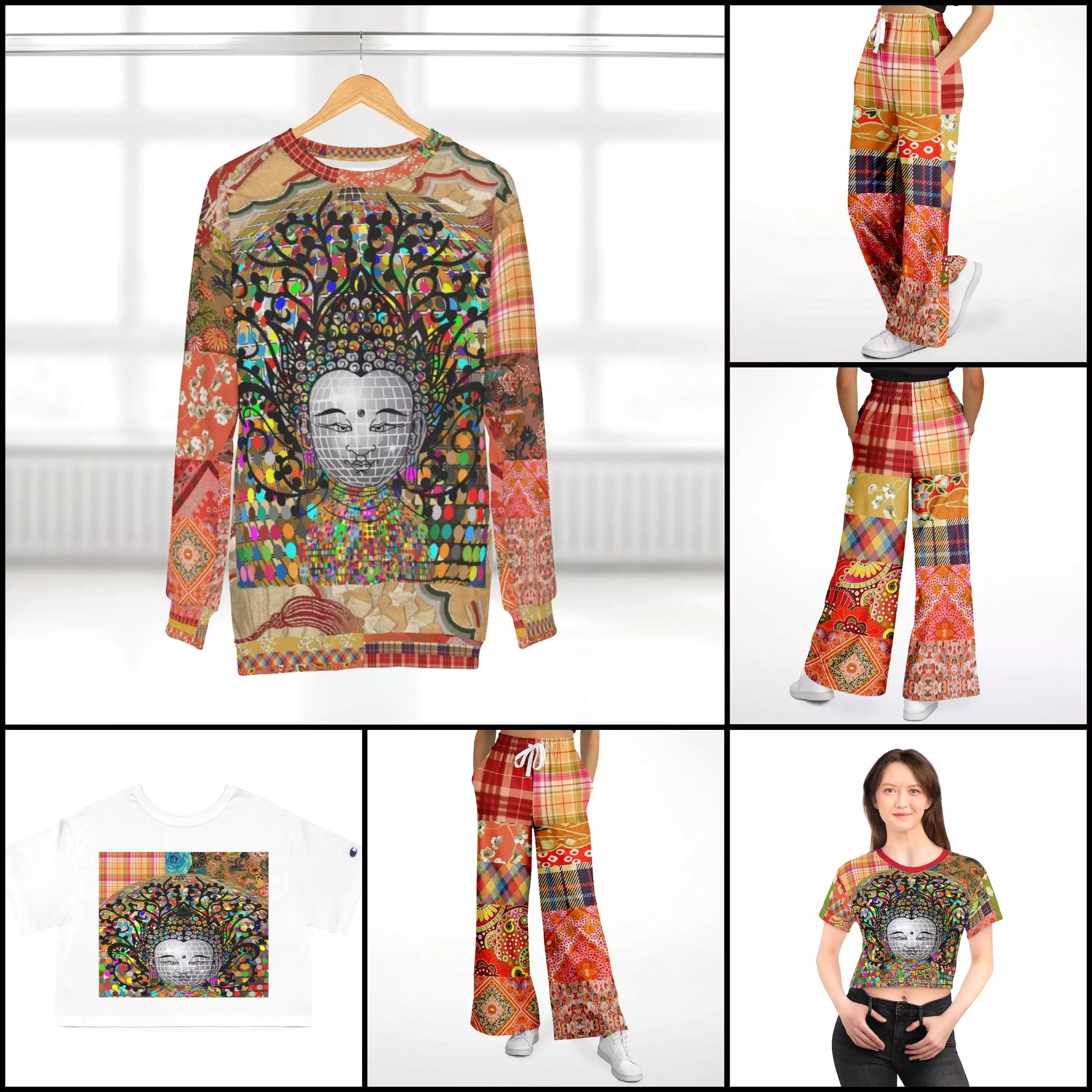 Devine Sublime Eco-Poly Stretchy Phat Bellbottoms