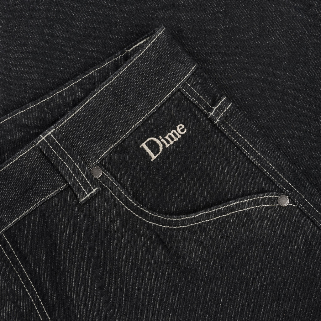 Dime Classic Baggy Denim Pants - Black Washed