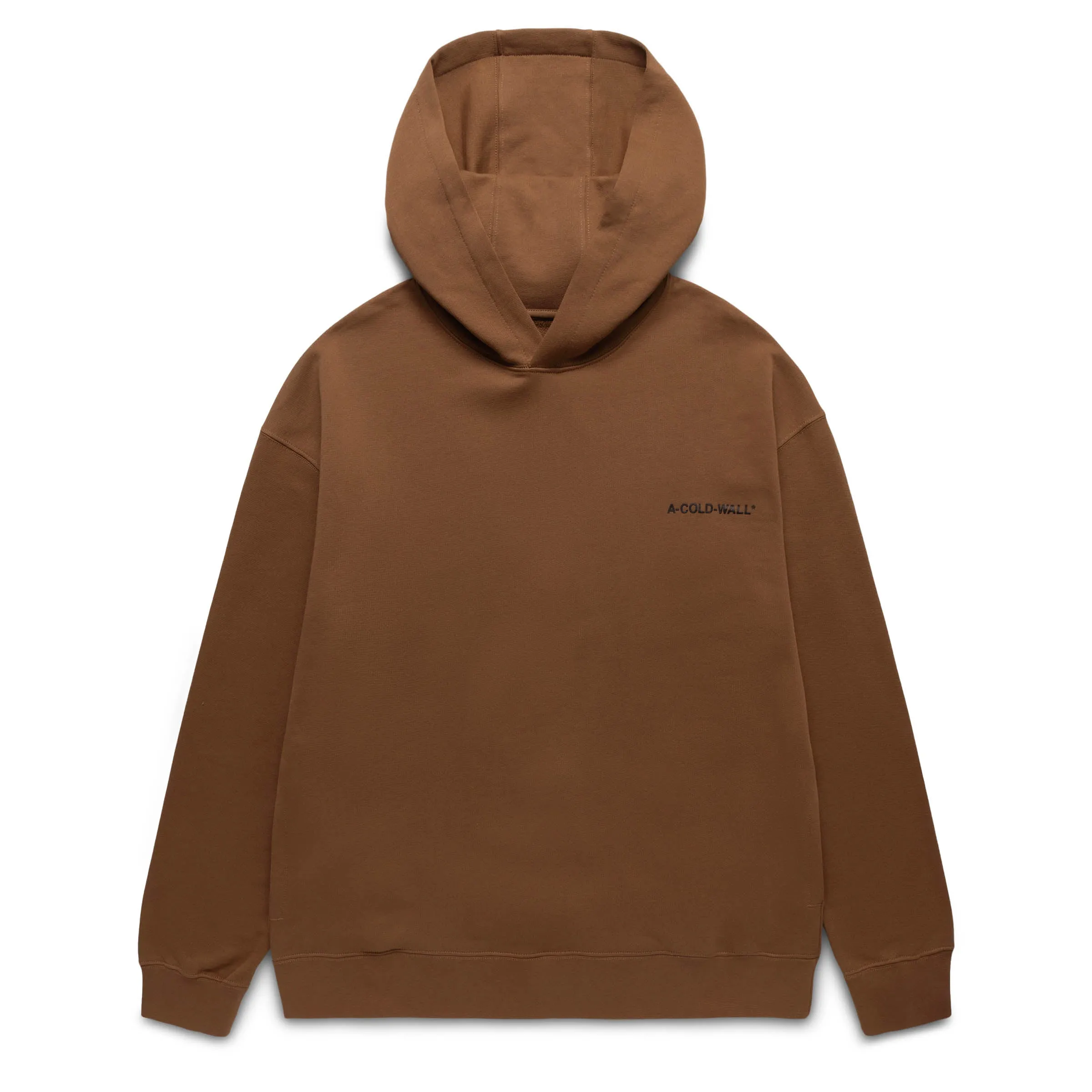 ESSENTIALS SMALL LOGO HOODIE LIGHT BROWN | Bodega