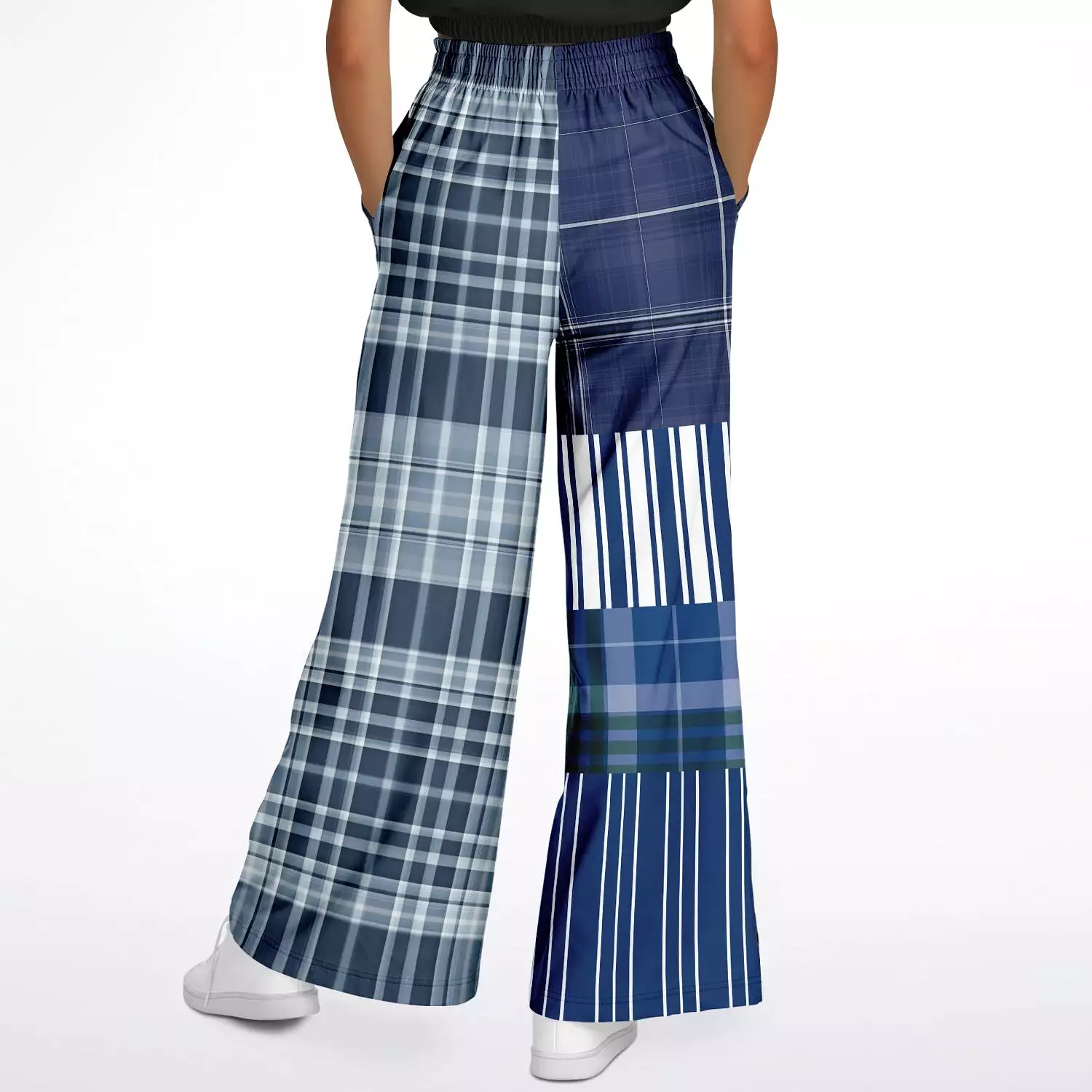 Faire Isle Plaid Eco-Poly Stretchy Phat Bellbottoms