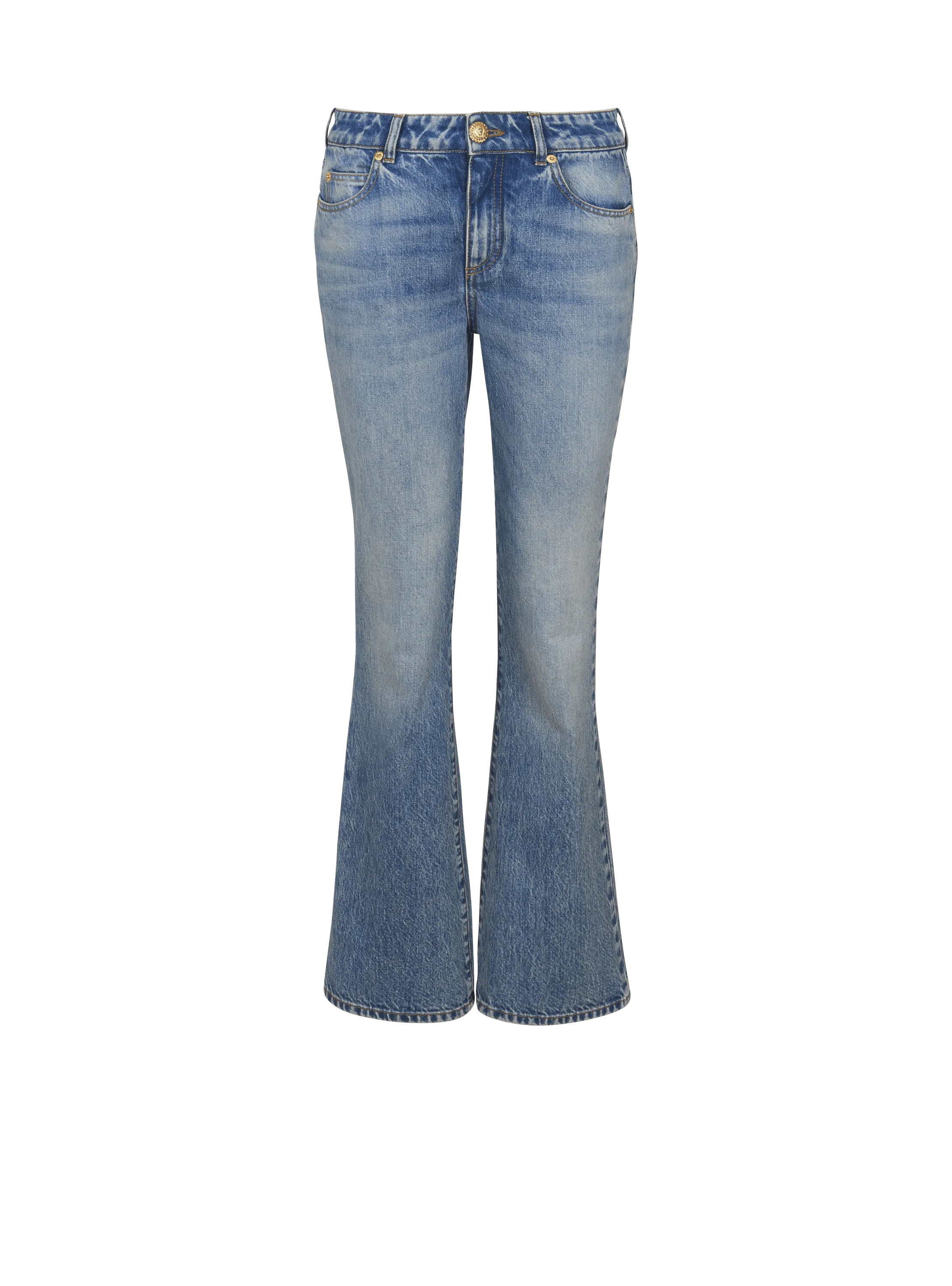 Flared denim jeans