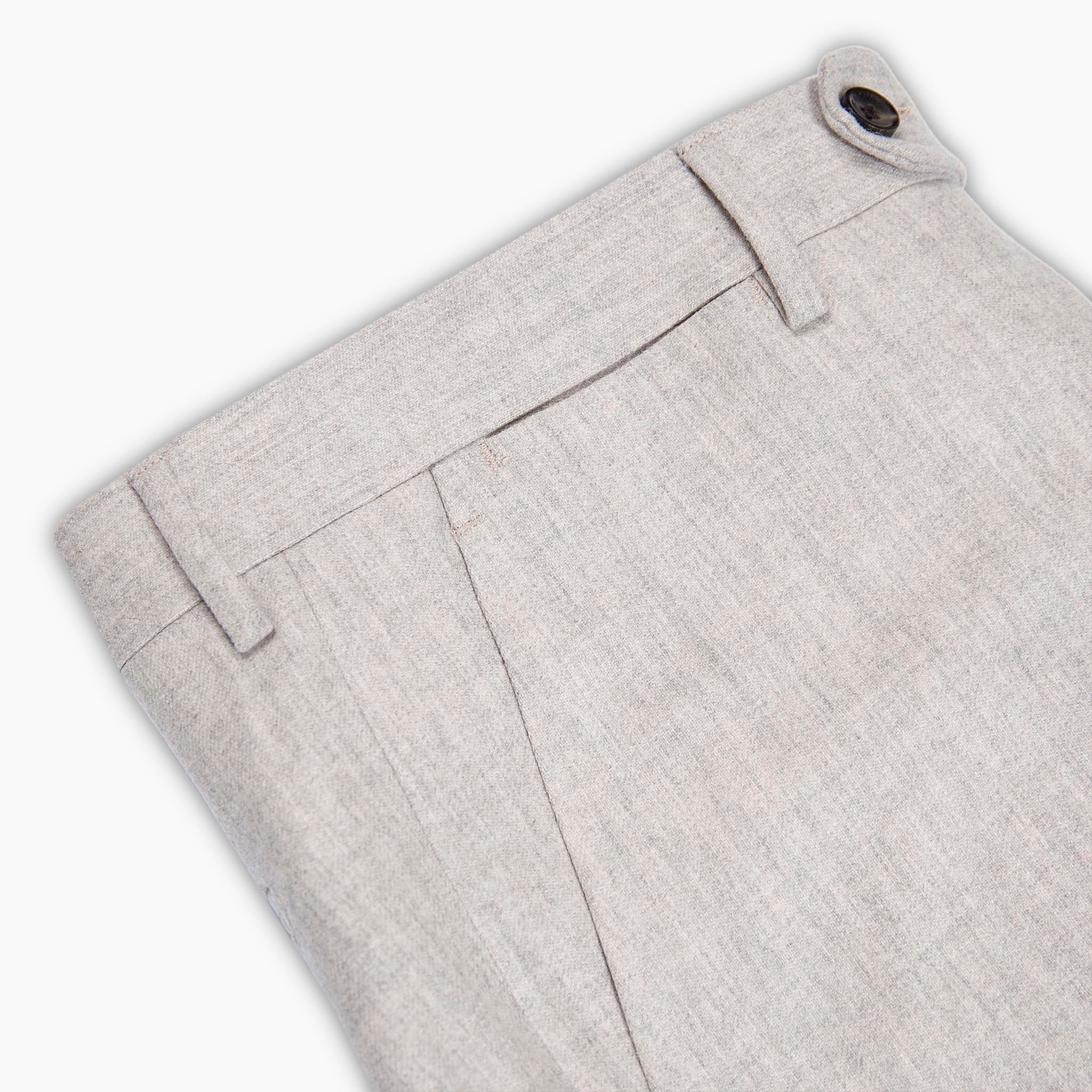 Flavien Chino Pants Wool Flannel (Cord Melange)