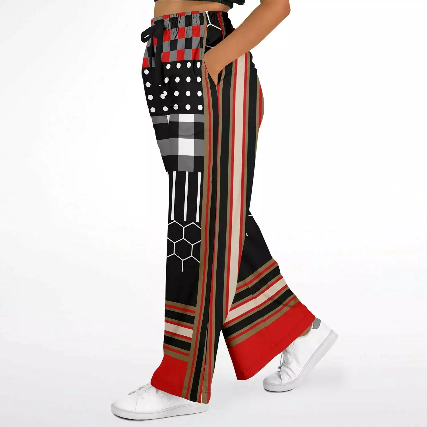 Gold Line Red DLX Eco-Poly Stretchy Phat Bellbottoms