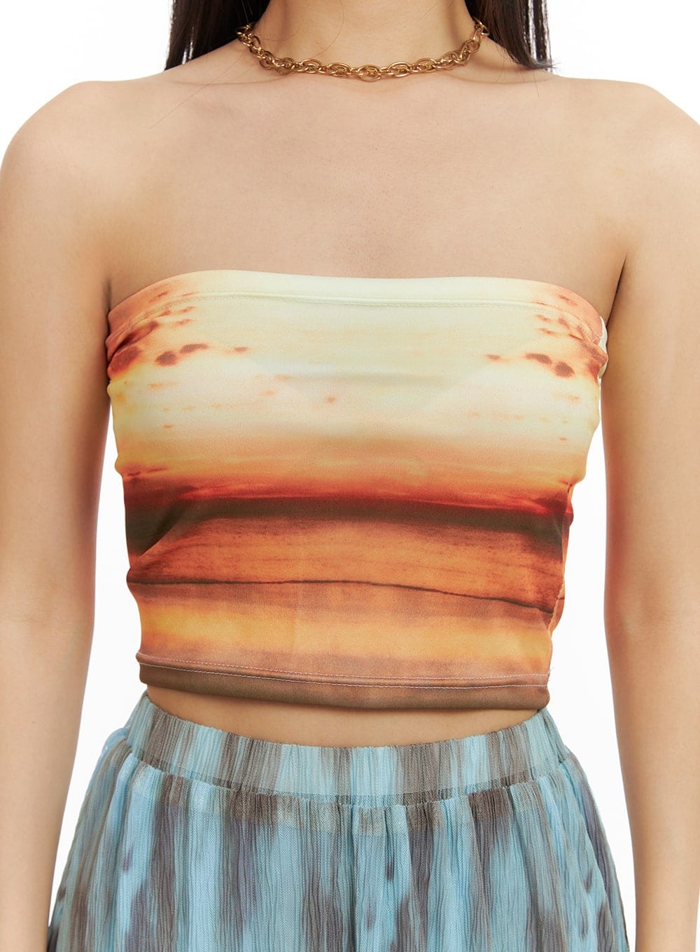 Graphic Tube Top CA415