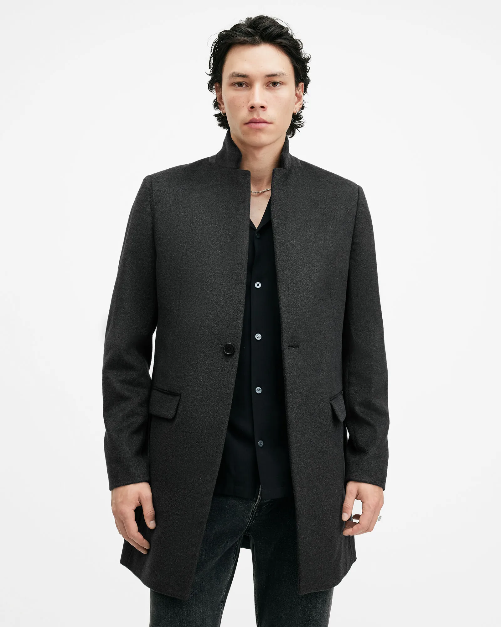 Hargrove Slim Fit Wool Blend Coat