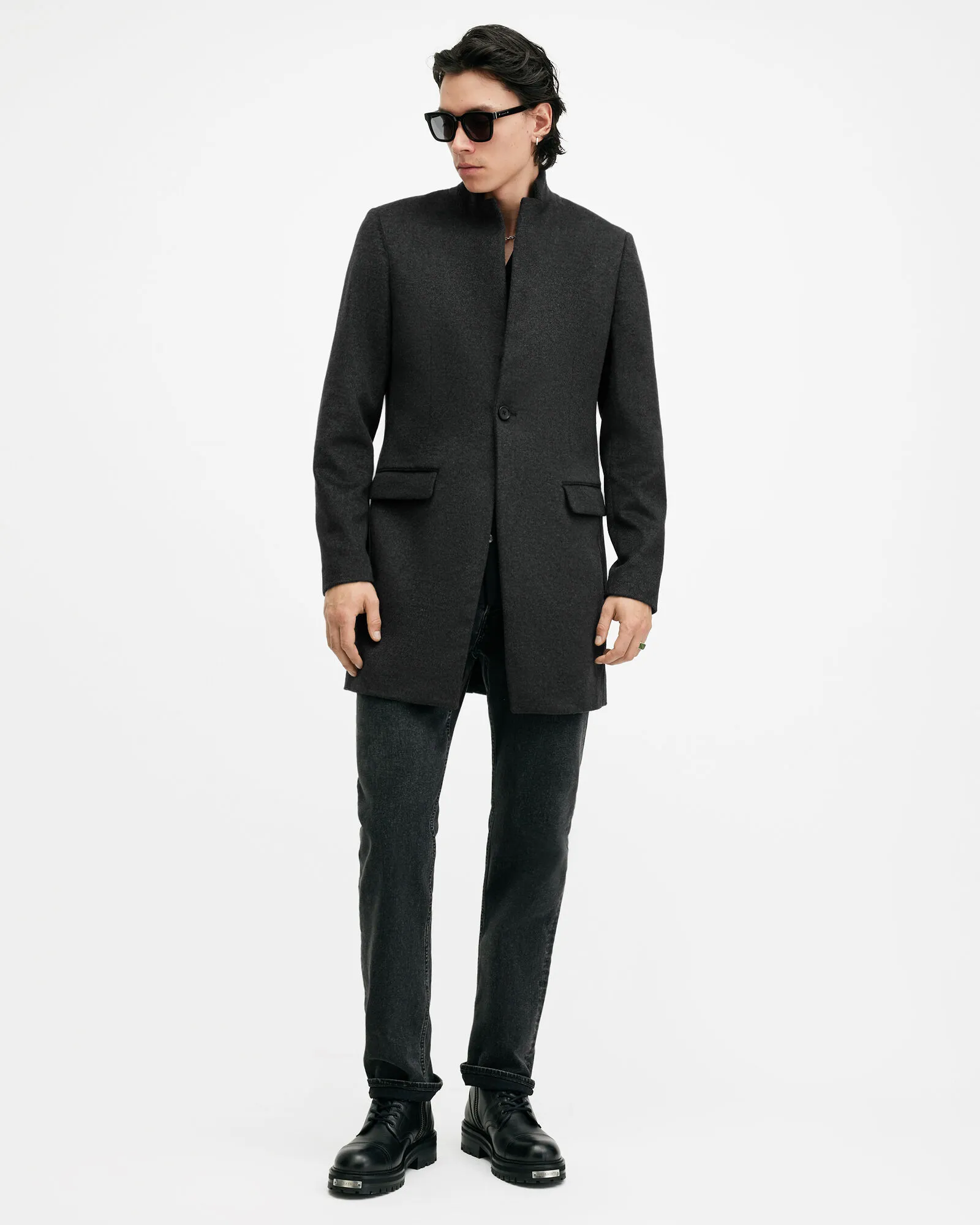 Hargrove Slim Fit Wool Blend Coat