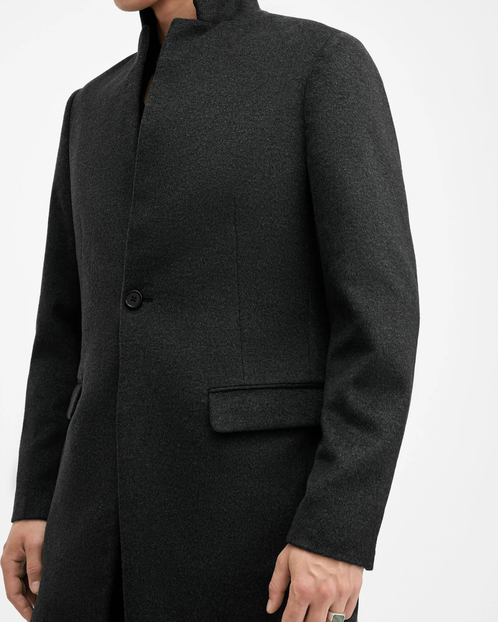 Hargrove Slim Fit Wool Blend Coat