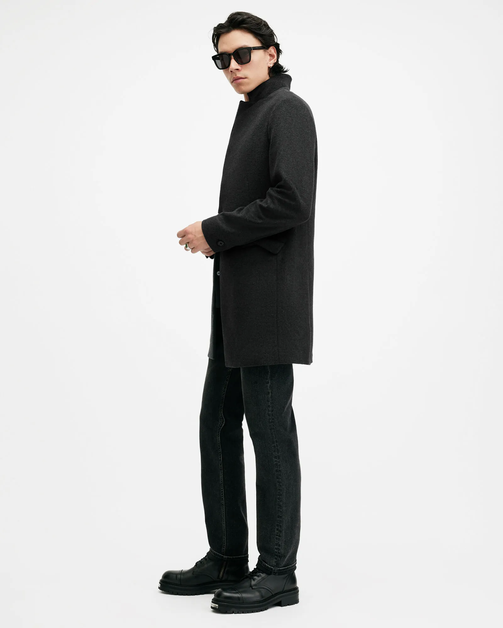 Hargrove Slim Fit Wool Blend Coat