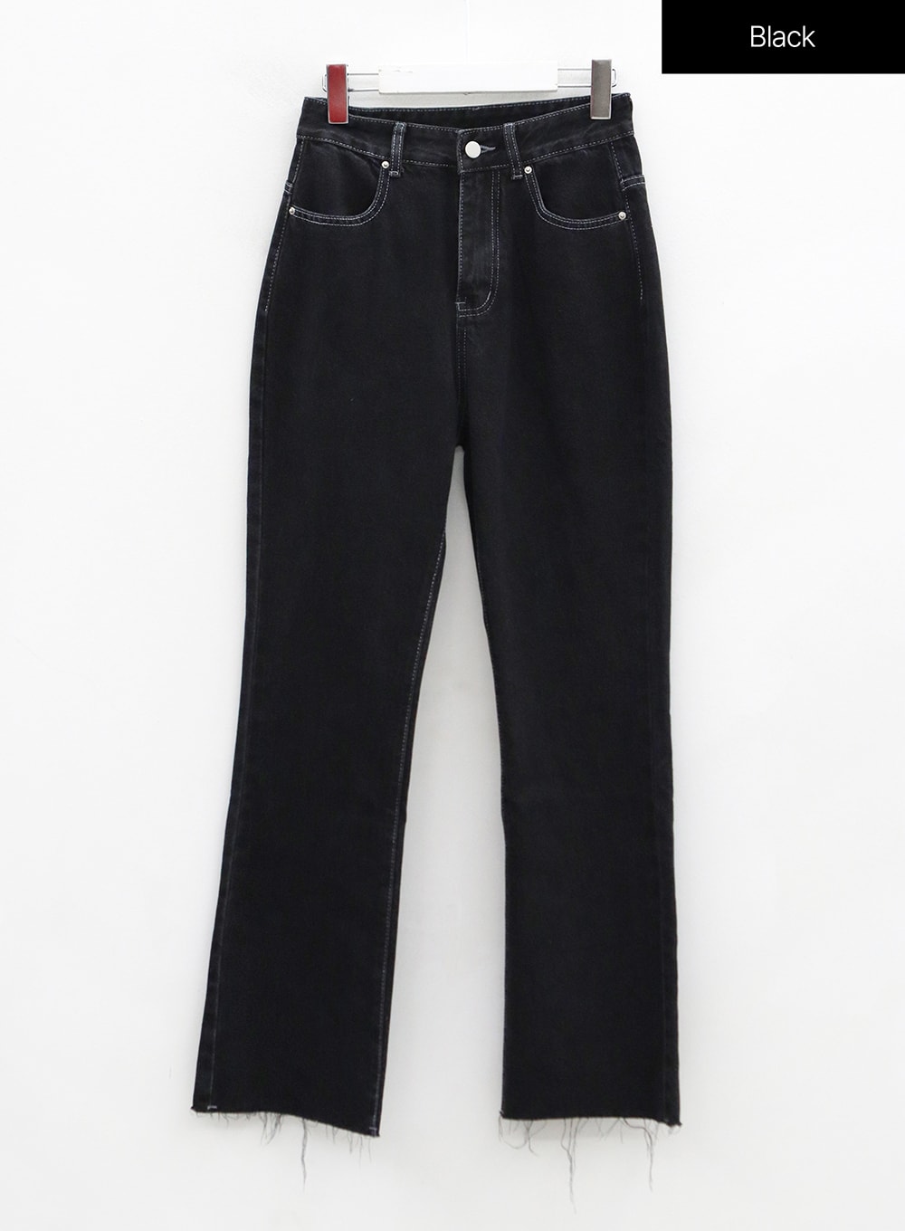 High Waist Bootcut Denim Pants OO21