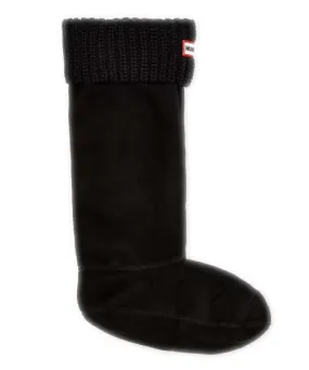 Hunter Original Half Cardigan Knitted Cuff Tall Boot Socks