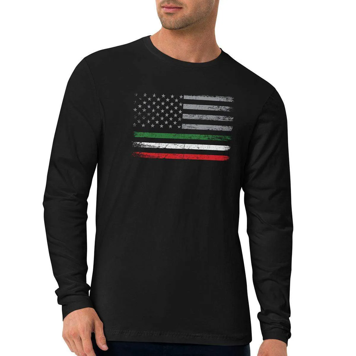 Italian-American Flag Long Sleeve