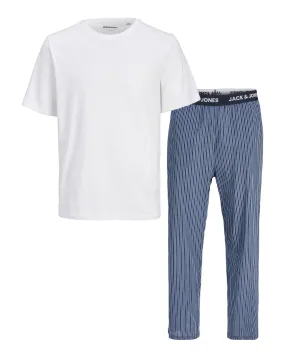 Jack & Jones Basic Tee And Woven Pants PJ Set