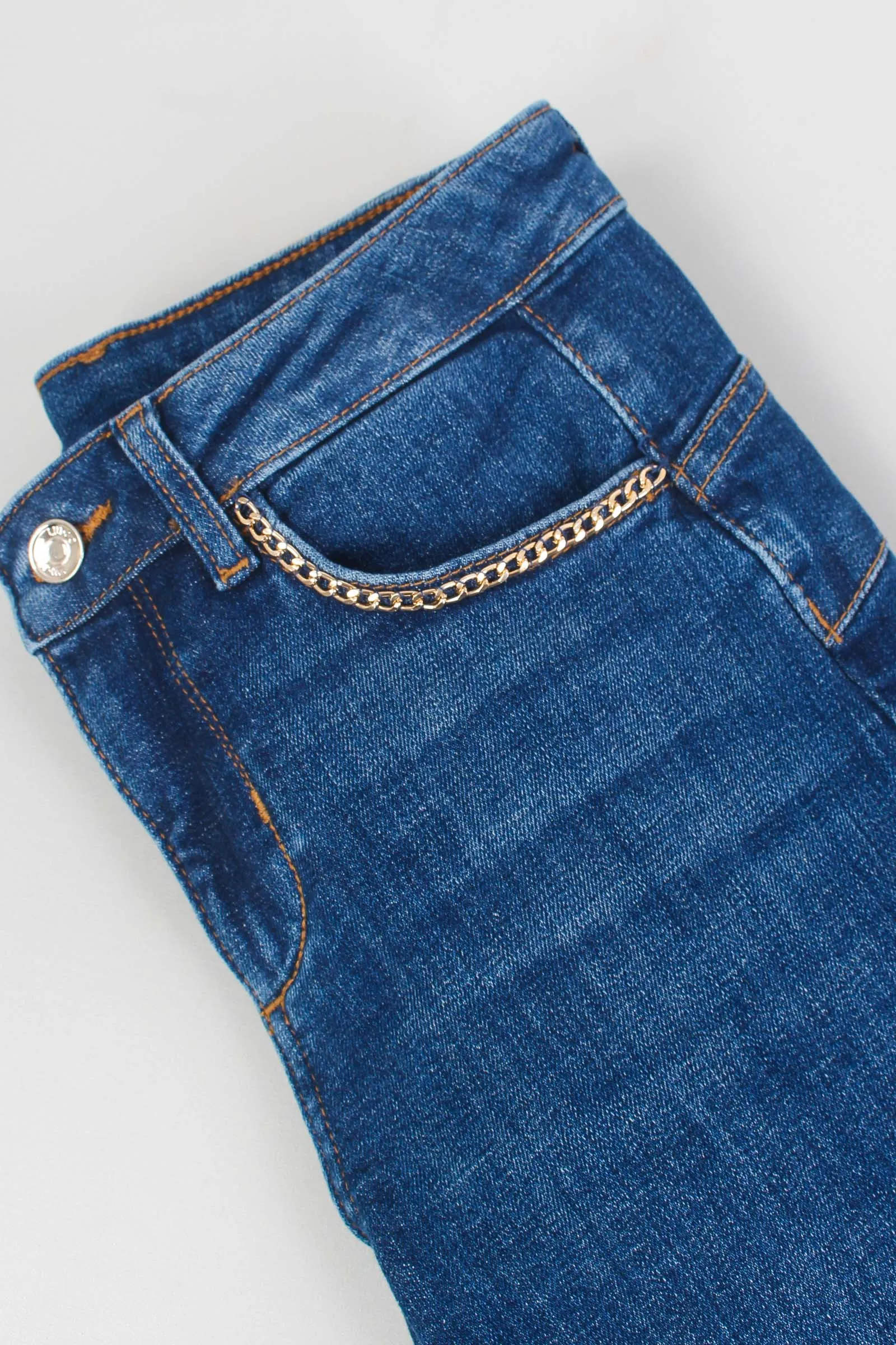 Jeans Repot Tasca Catena Sfran Denim Scuro